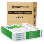 TRIGHTFILTERS 18x18x1 Air Filter 4 Pack, MERV 8