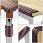 Dovesail Upgrade Baby Proofing Edge Guards 6.6ft Protector with 3M Adhesive Double Sided Tape - Brown - 16.4 Feet view 1