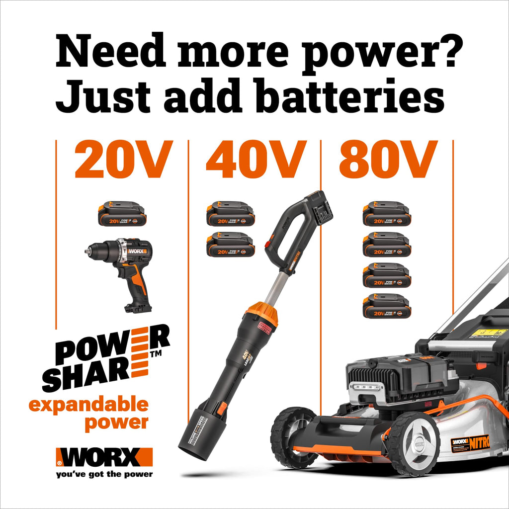 WORX Cordless Drill Driver, 20V Brushless, SwitchDriver 2-in-1, WX177L.2 (additional view 7)