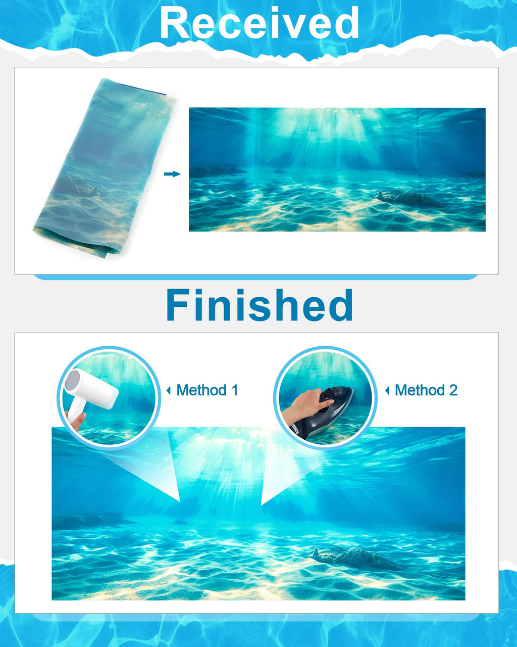 Mindsoft 4 Pack Aquarium Background - 48 x 18 Inch view 4