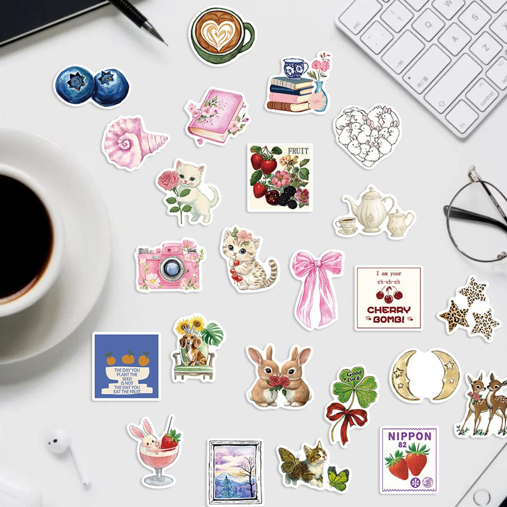 50Pcs Pinterest Aesthetics Stickers Pack - Waterproof Stickers for (additional view 5)