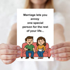 Smithtuy Funny Anniversary Card Gifts for Husband Wife (additional view 4)