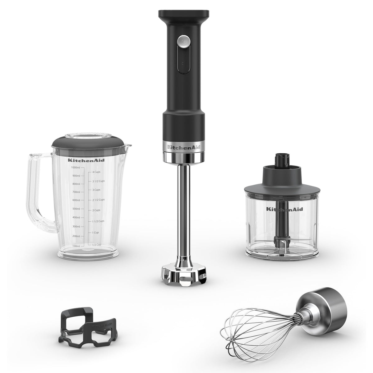 KitchenAid Go Cordless Hand Blender with Accessories - battery sold separately - Matte Black