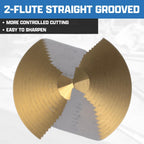 NEIKO 10622A Step Drill Bit, 9 Steps 1/2" to 1" Straight High Speed Steel, Titanium (additional view 4)