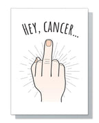 Funny Cancer Card, Hey Cancer Card, Cancer Support Card for Friend, Funny Card for Cancer