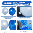 ADOINBY Balloons Arch Kit - Blue view 2