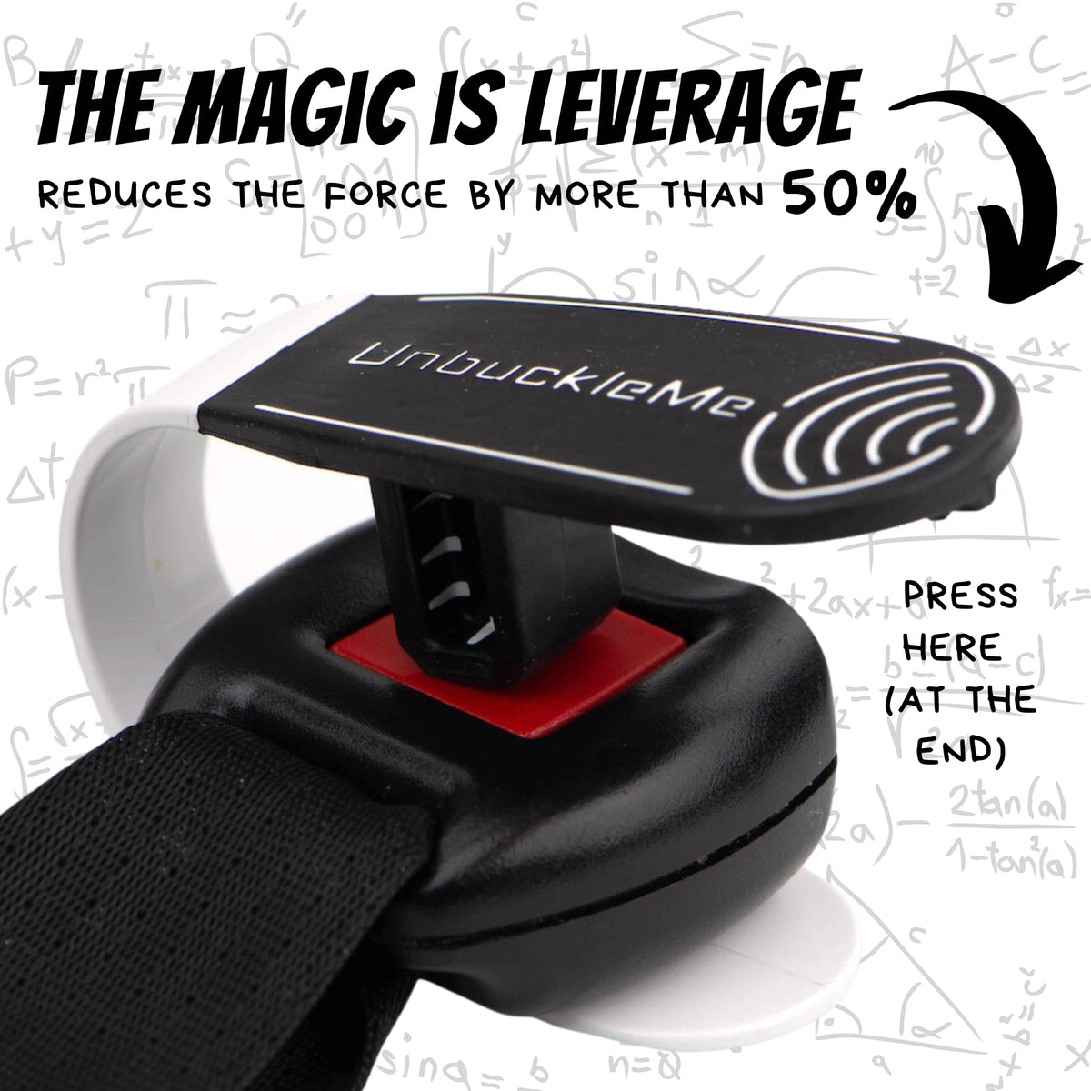UnbuckleMe Car Seat Buckle Release Tool - Black & White view 3