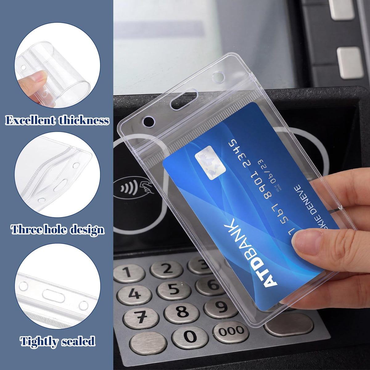 Badge Holders, Clear Waterproof ID