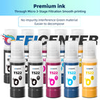 OFFICENTER 10 Bottles 522 Ink Refill Bottles for Ecotank ET-2800 ET-2720 ET-2803 ET-4700 (additional view 5)