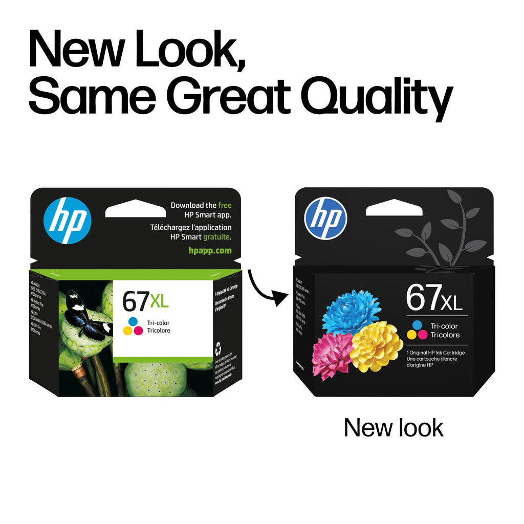 HP 67XL Tri-Color High-Yield Ink Cartridge (3YM58AN)