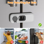 Fridge Locks for Kids with Strong Adhesive - Gray / 5 Pack view 1