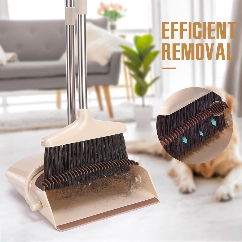 XXFLOWER Broom and Dustpan - Beige view 4