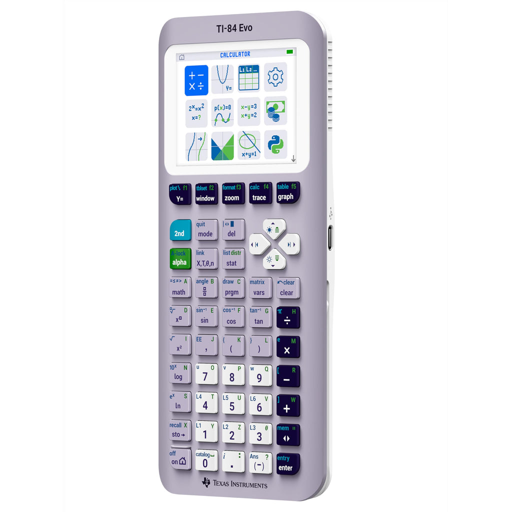 TI-84 Evo Graphing Calculator Texas Instruments, Lavender (84EVO/FC/1L1/A5)