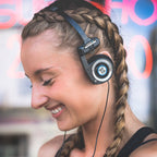 Koss Retro 80s Style On-Ear Headphones, Wired 3.5mm Plug - Black view 6