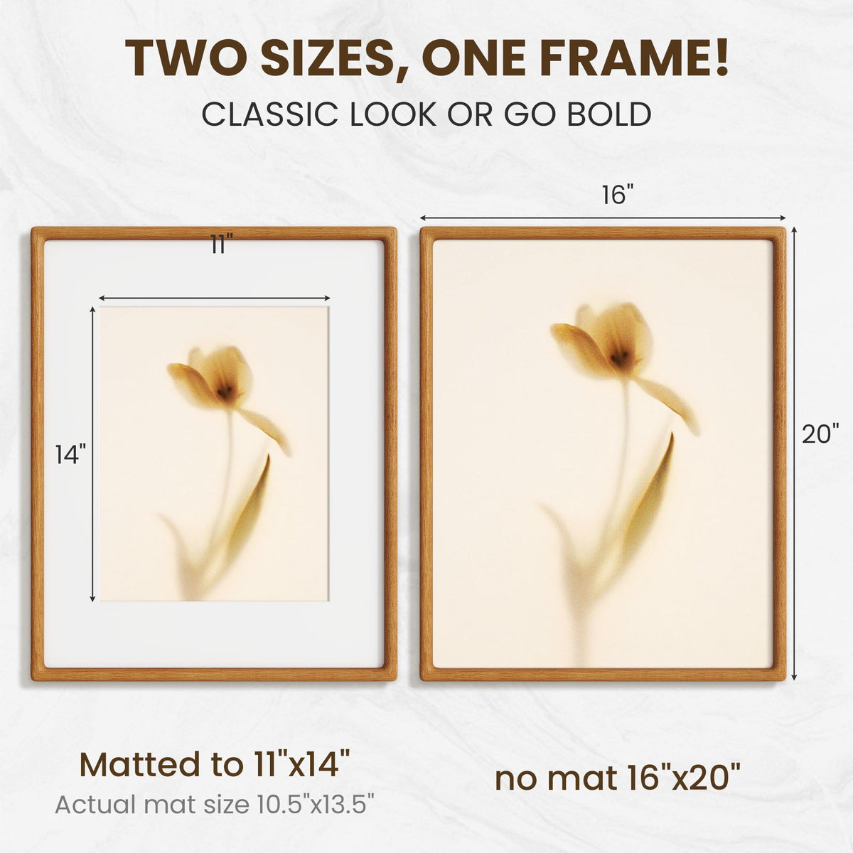 Fun Memories Wood Picture Frame - B.Teak / 16x20 view 2