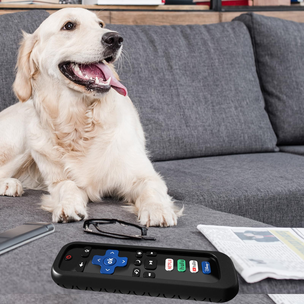 Cover for Roku Stick Remote - Non-glow Black view 5