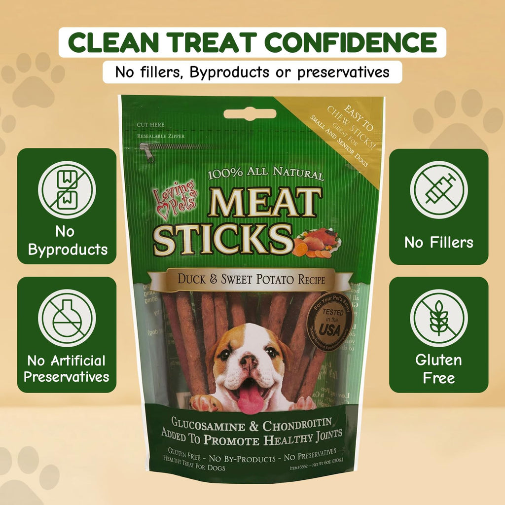 Loving Pets Meat Sticks Dog Treats - Sweet Potato and Duck Recipe view 2
