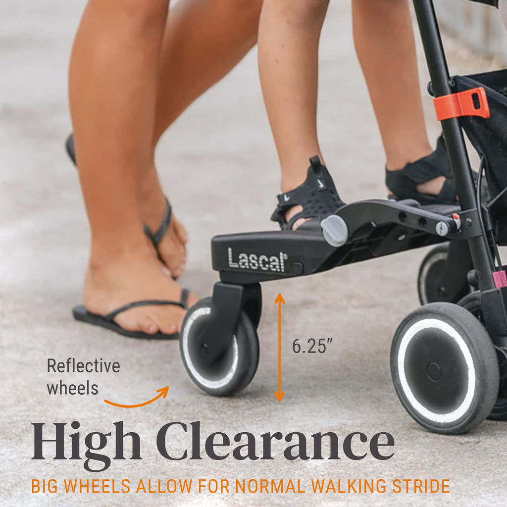 Lascal BuggyBoard Maxi+ - Black with Gray Saddle Seat (11041)