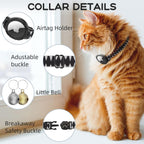 AirTag Cat Collars, Stretchy Collar