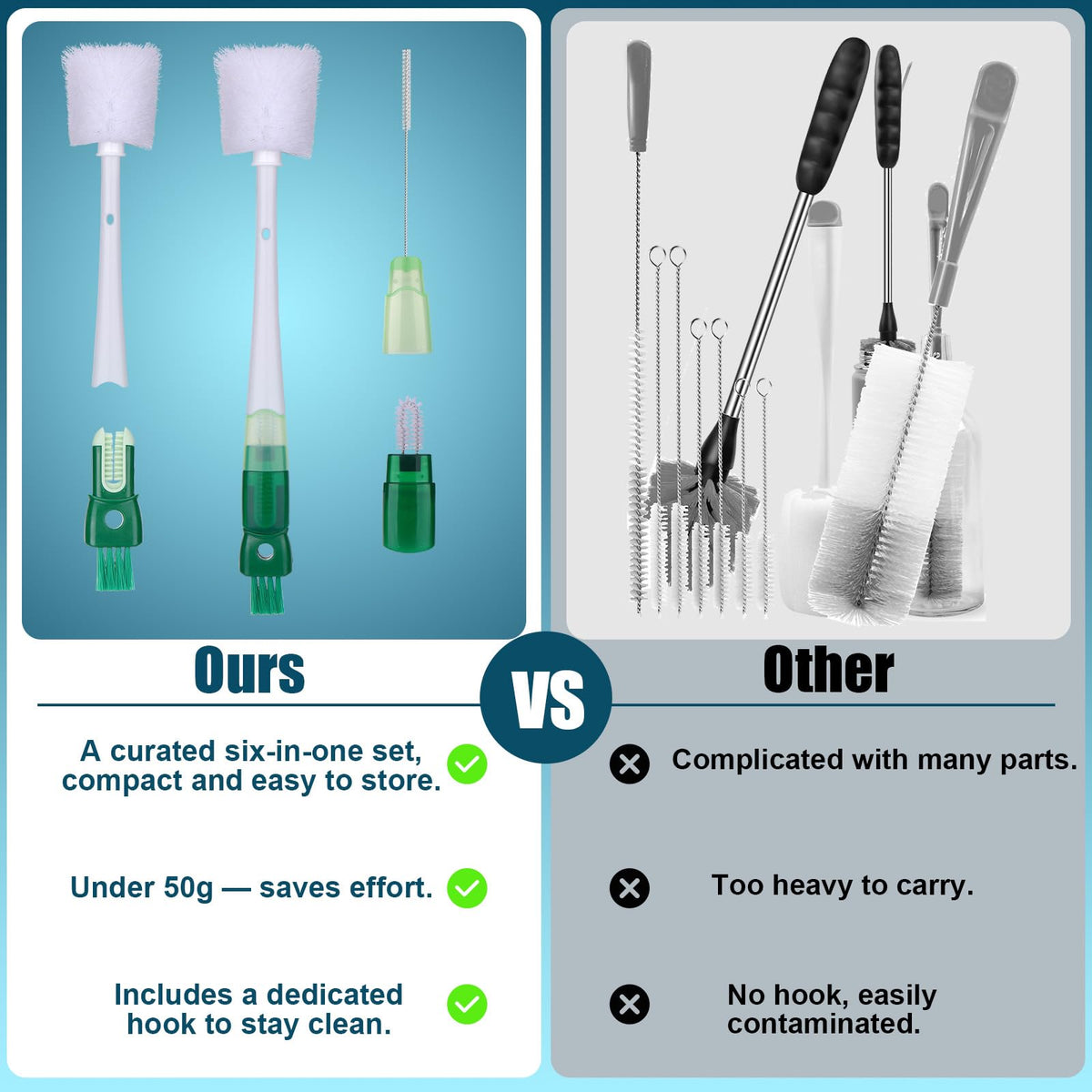 5-in-1 Straw Cleaner Brush Fit for Owala FreeSip 24oz/32oz/40oz (additional view 3)