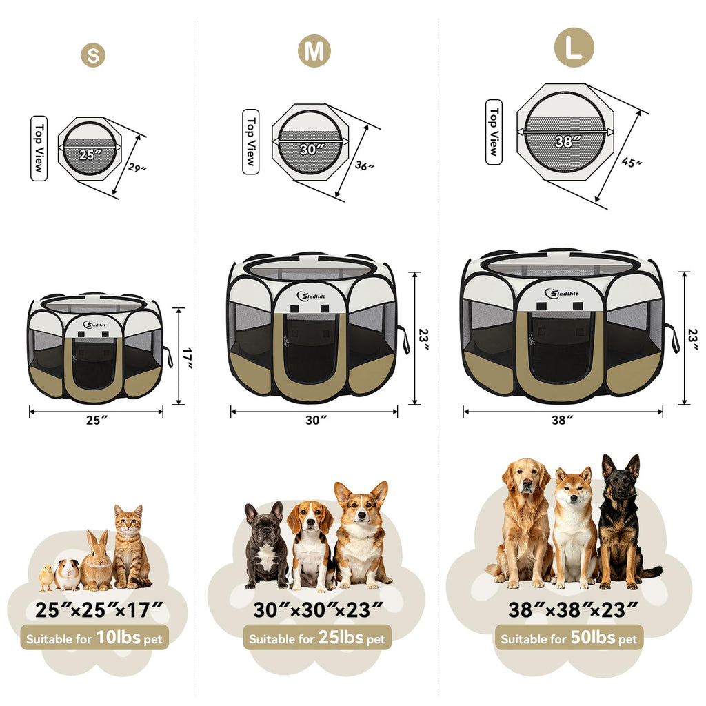 Siedihit Playpen Tent Crate Cage