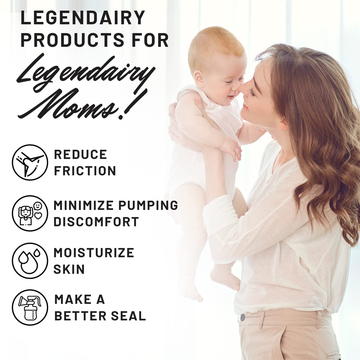 Legendairy Milk Organic Pumping Spray, Lanolin-Free Breast Lubricant, – 4 oz