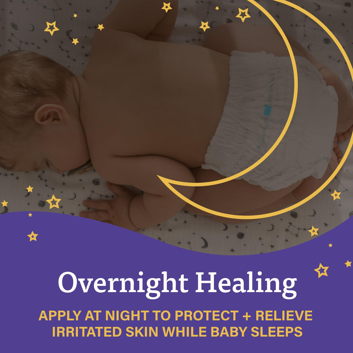 A+D Overnight Healing Diaper Rash Ointment, with Vitamins, Lavender, – 3.6 Oz