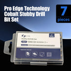 7pcs M35 HSS Cobalt Stubby Drill Bit Set 1/4" Hex Shank 3/32"-3/8" (additional view 5)