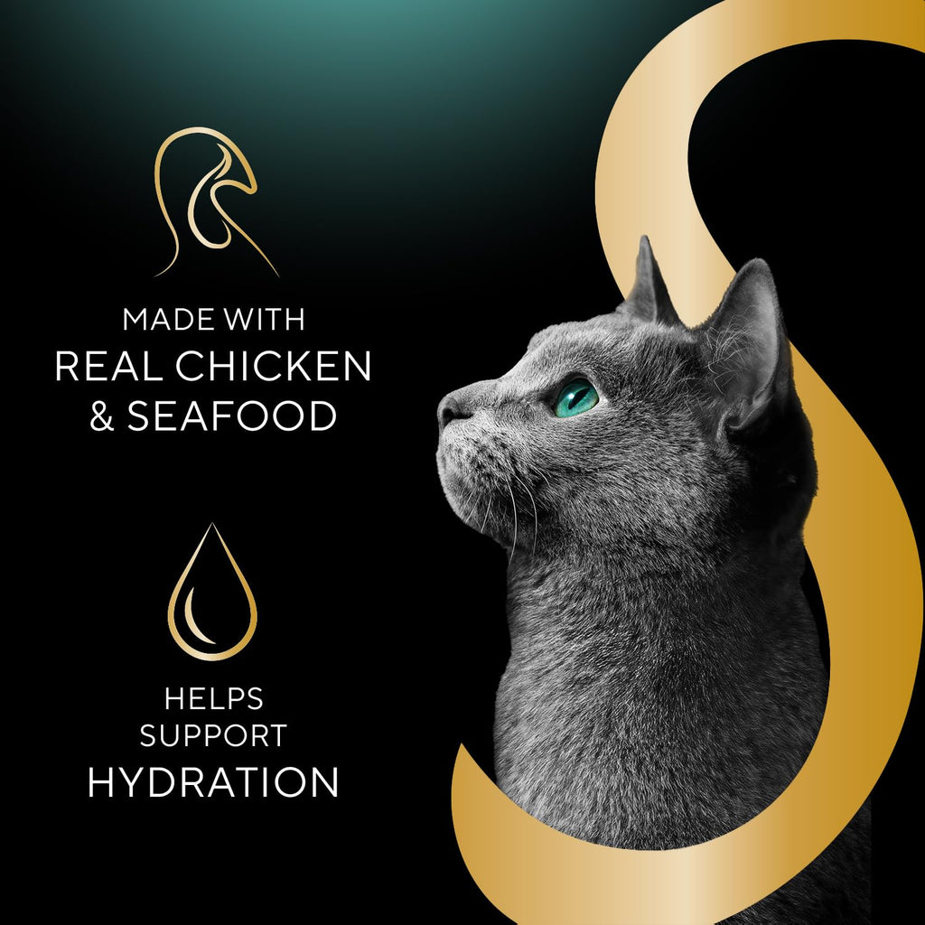 Sheba Selections Filets Wet Cat Food Complement, Variety, 1.3 oz, 8 ct, 2pk (Pack of 2)