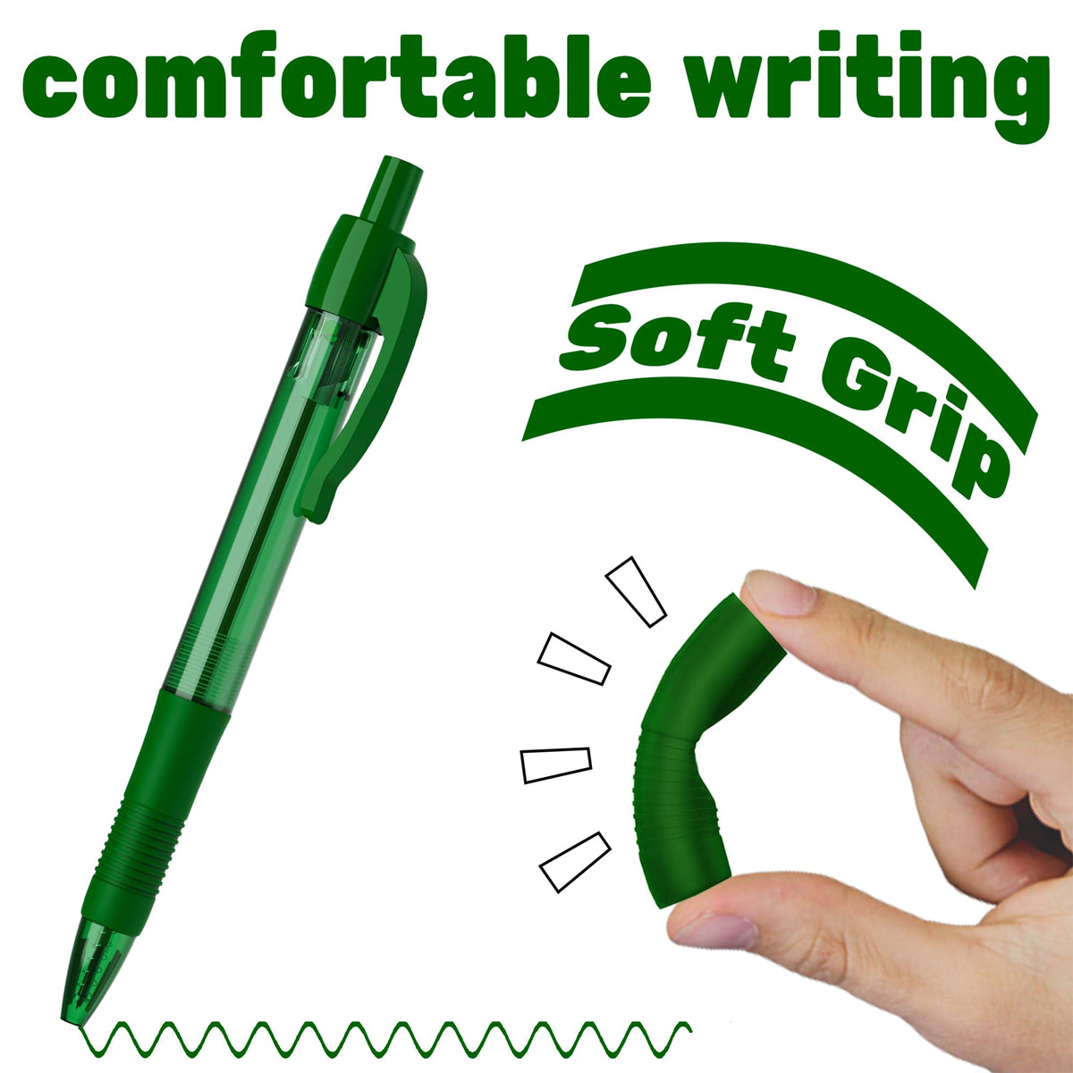deegtran Ballpoint Pens 30 Pack - Green view 2