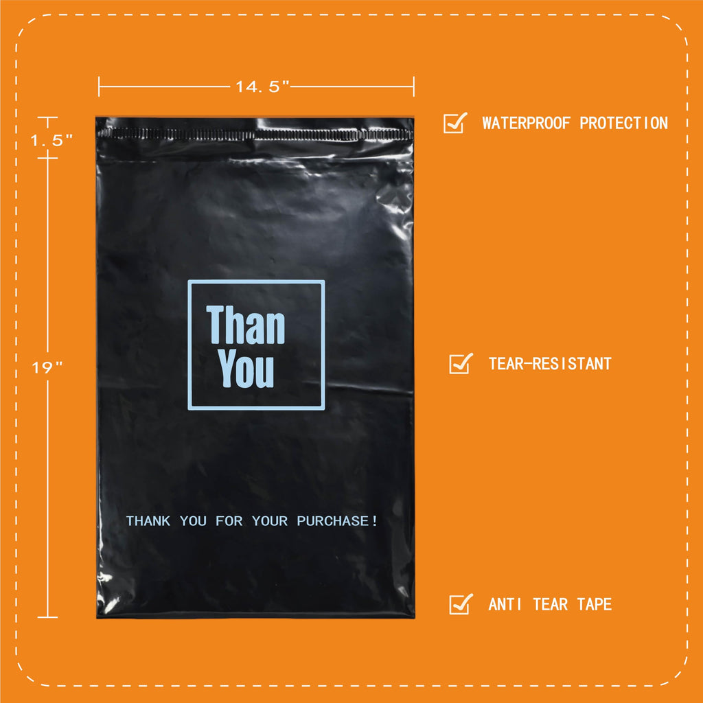 POLYSELLS Poly Mailers - black / 14.5"x19" 50 PCS view 6