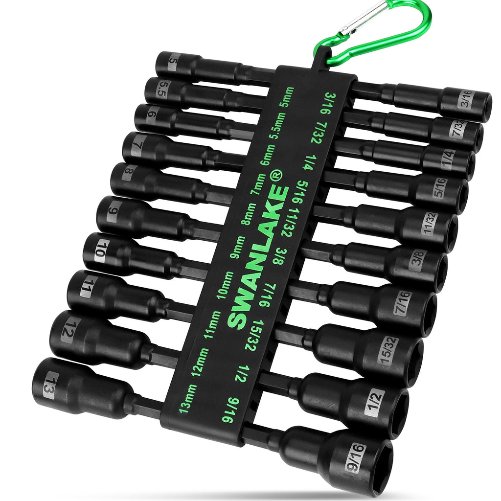 20-Piece Nut Driver - 20pcs 65mm Black view 7