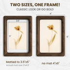 Fun Memories Wood Picture Frame - B.Walnut / 4x6 view 2