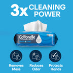 Cottonelle Fresh Feel Flushable Wet Wipes, Adult Wet Wipes, 8 Flip-Top Packs, 42 Wipes Per Pack (336 Total Wipes) (Pack of 8)