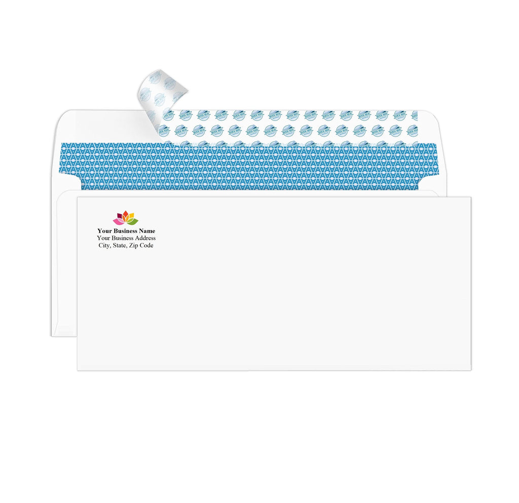 Aimoh 2500 Custom Printed #10 Security Self Seal Envelopes -Personalized with Logo &Address Customization (Pack of 2500)