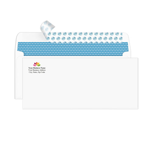 Aimoh 2500 Custom Printed #10 Security Self Seal Envelopes -Personalized with Logo &Address Customization (Pack of 2500)