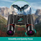 POLDR 12X25 Small Binoculars with Clear Vision, Pocket Compact (Bin-220720-1)