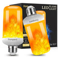 Hompavo 【Upgraded Flame Light Bulbs for Home Decor with Upside Down Effect (HPFLAB-US-FT) (Pack of 2)