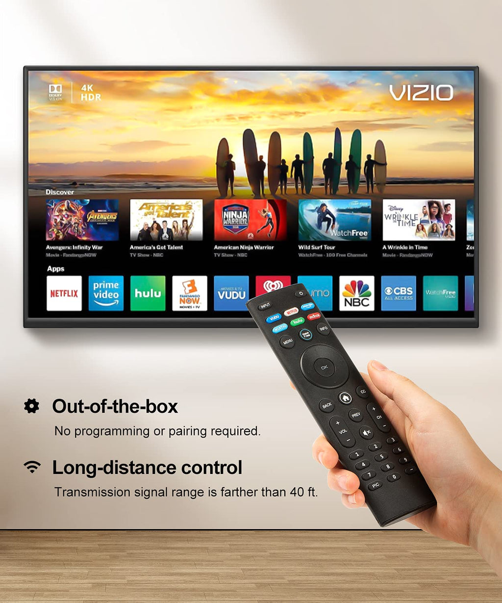 vtinvan for Vizio smart tv Remote Replacement,Compatible with vizio Smart TV