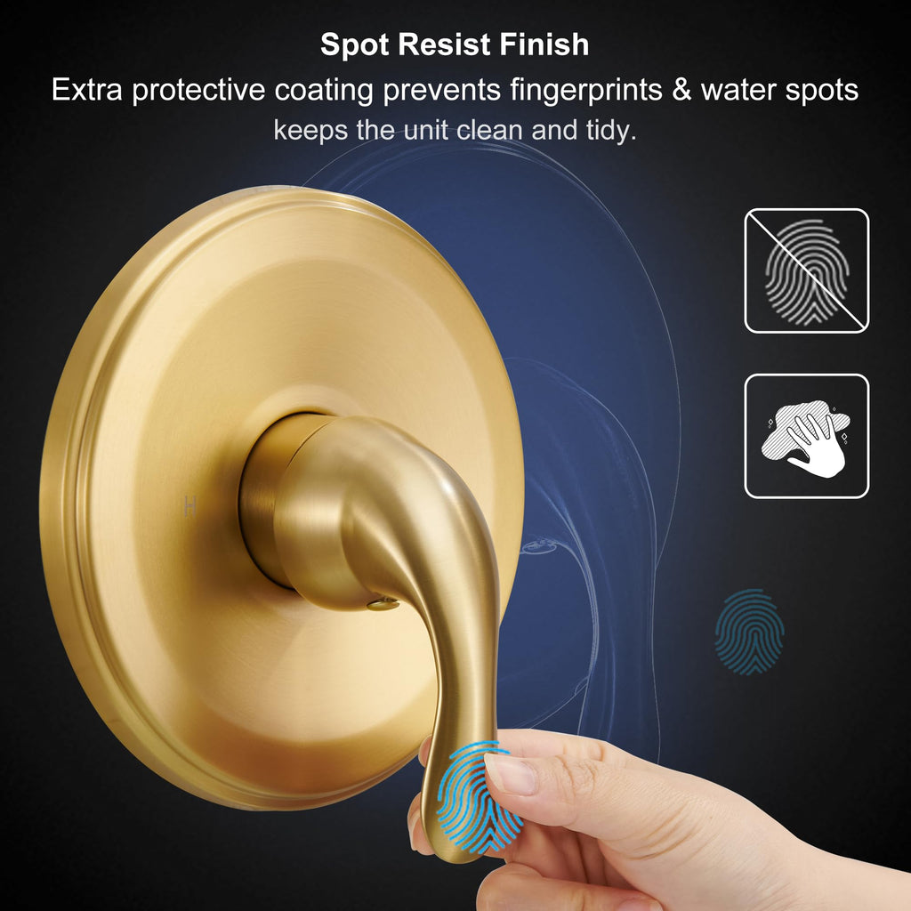 FROPO Shower Tub Faucet - Brushed Gold view 4