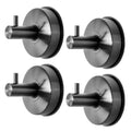 YOHOM Suction Cup Hooks - 4 Brushed Black