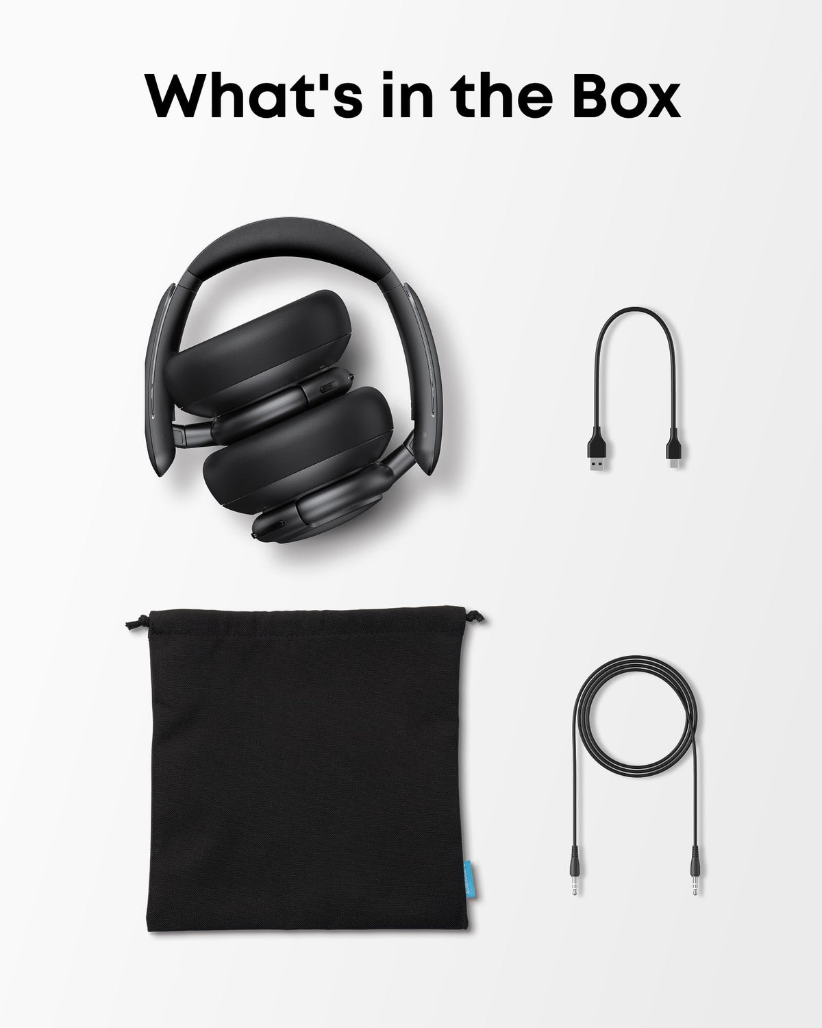 Soundcore by Anker Life Q30 Hybrid Active Noise Cancelling Headphones with Multiple Modes - Jet Black view 5