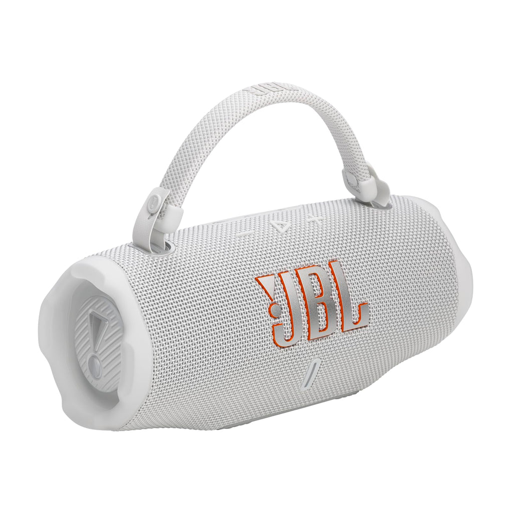 JBL Charge 6 Portable Bluetooth Speaker, Waterproof, Drop-Proof - White view 6