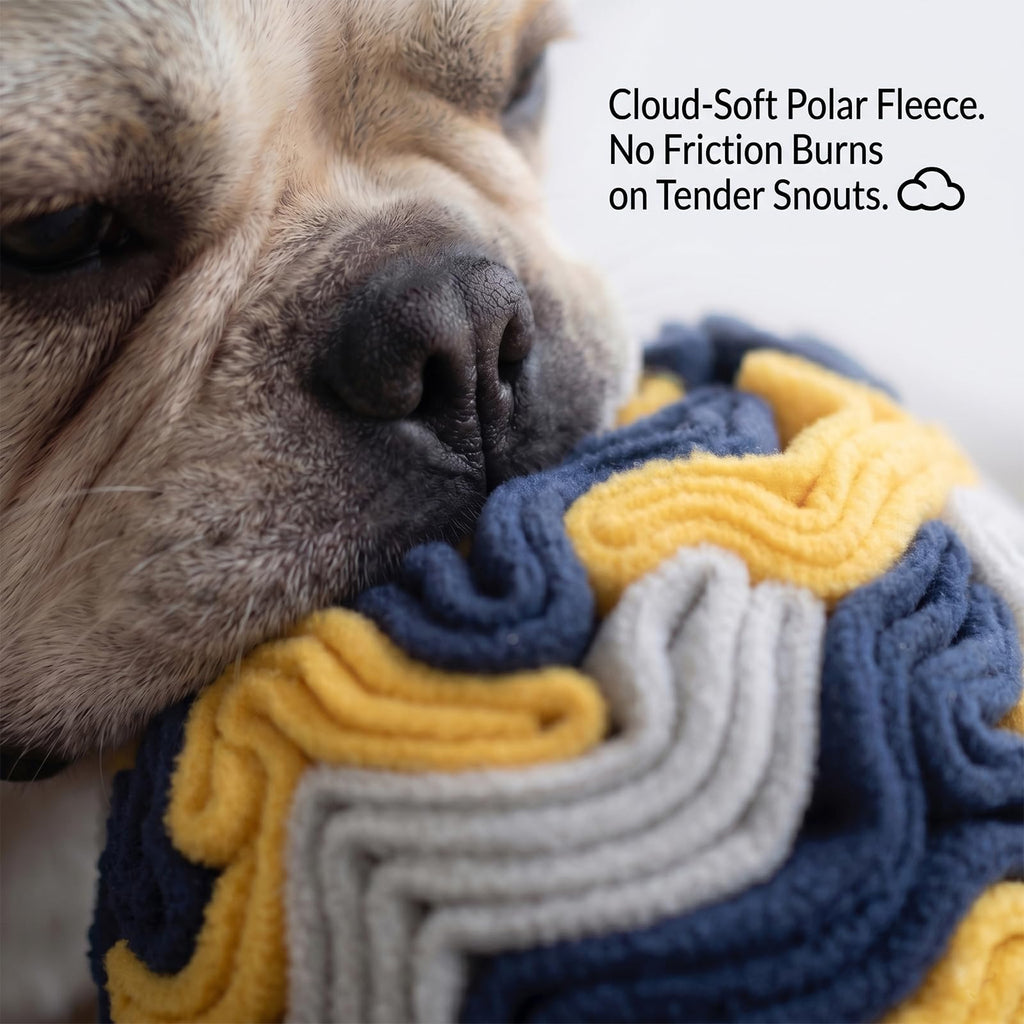 Adorepaw Snuffle Ball for Dogs - Navy&Yellow / Medium view 4