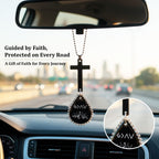 Cross for Car Mirror Hanging Christian Gifts for Men