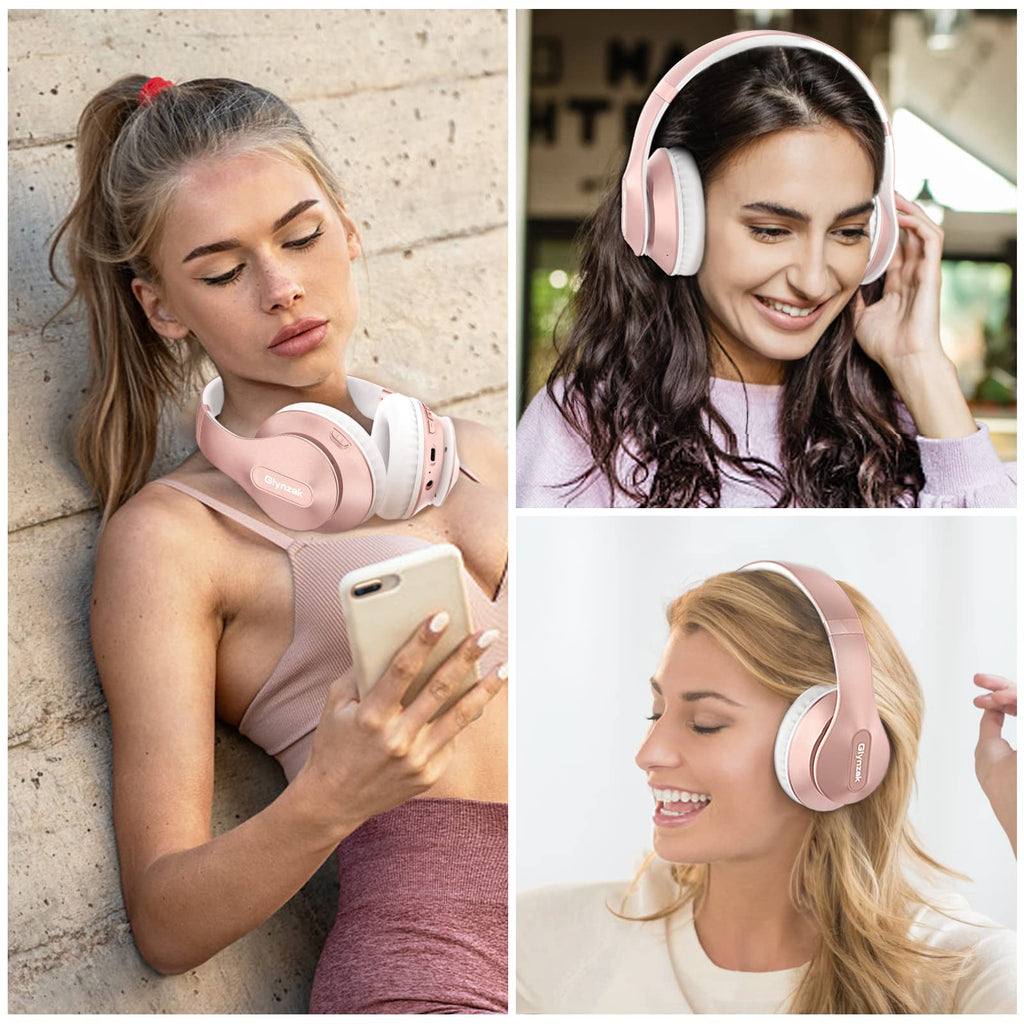 Glynzak Wireless Bluetooth Headphones Over Ear V6.0
