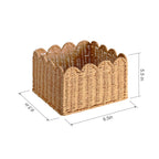 Quincry Scalloped Wicker Shelf Basket - view 11