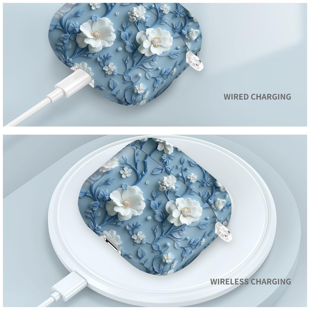 Compatible with AirPod PRO 3 2025 Shockproof Drop-Proof Wireless Earbuds Case with Keychain - Flowers 2 view 4