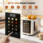 Toaster 2 Slice Touch Screen, Smart Toaster Wide Slot, Full Stainless Steel (additional view 2)