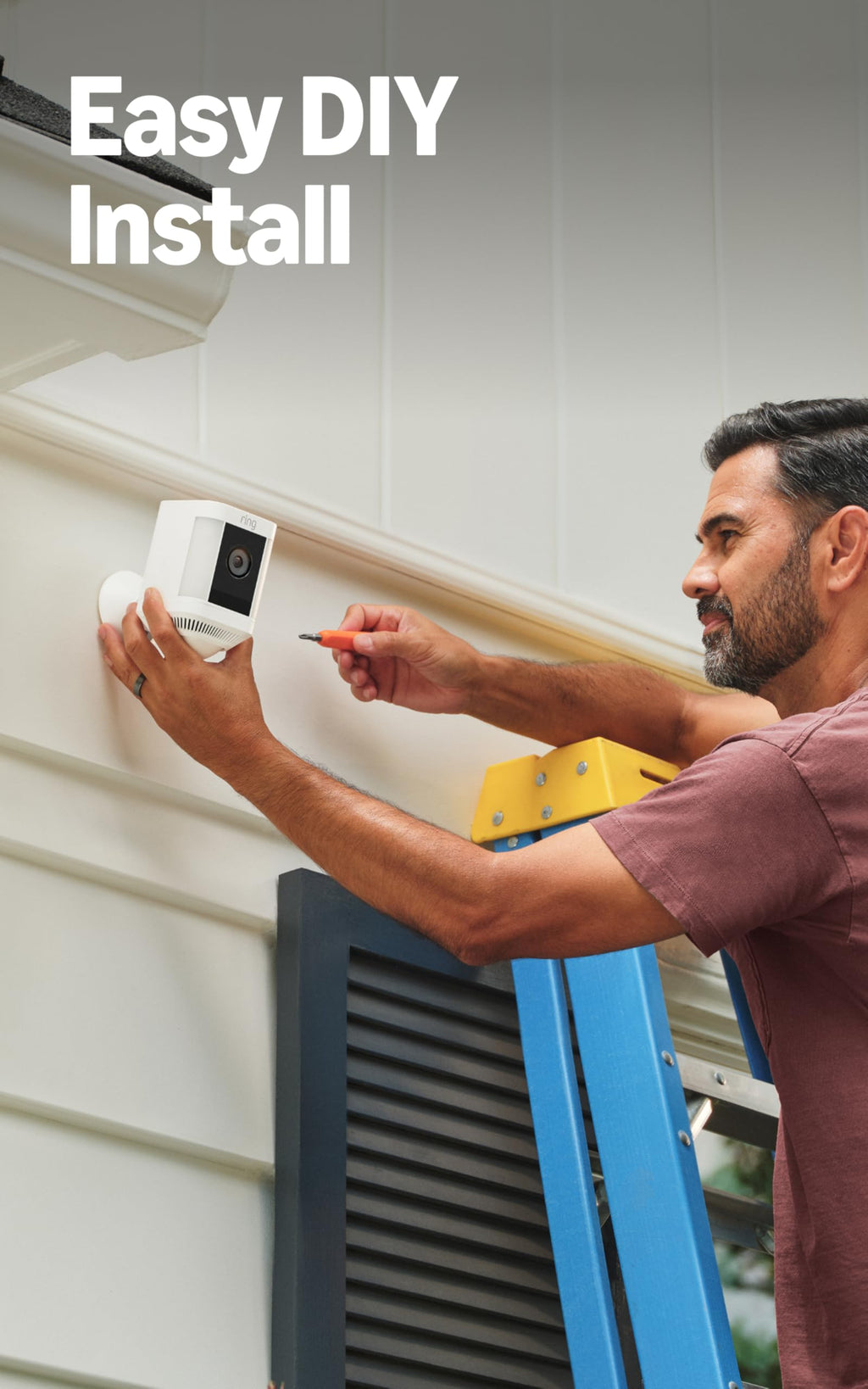 Like-New Ring Spotlight Cam Plus, Battery (newest model), Home or business security with HD video, Two-Way Talk, Color